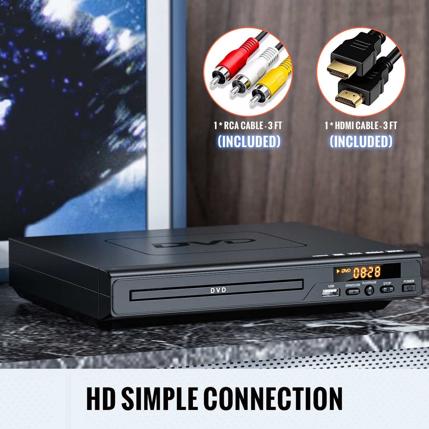 ELECTCOM PRO HDMI DVD PLAYER UPGRADED