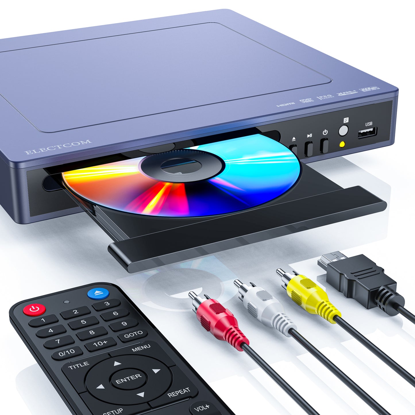 ELECTCOM PRO HDMI DVD PLAYER ORIGINAL | Purple